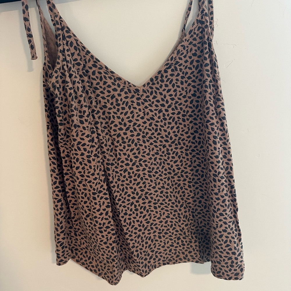 Abercrombie & Fitch Tan Animal Print Camisole
